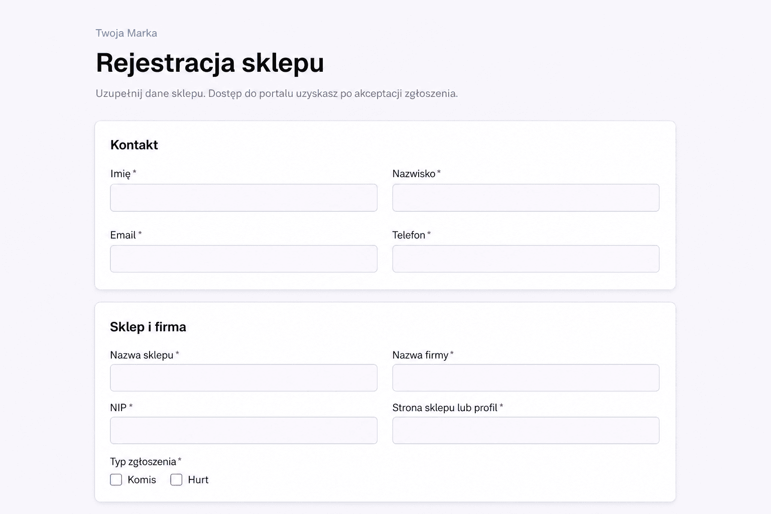 Jeden link zamiast zakładania kont po kolei.